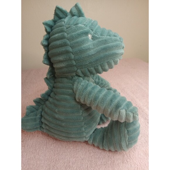 Carter's Corduroy Blue Green Dinosaur Plush 10" Stuffed Animal 2020 - Picture 2 of 5